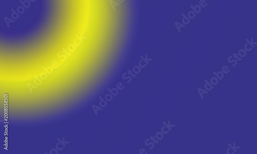 Abstract blue background with yellow gradient circle for web design and social media