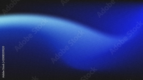 Fotografie Abstract background with a smooth blue gradient from light cyan to deep royal blue, overlaid with a subtle grainy noise texture on a dark base