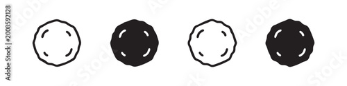 фотографія Meatball or Falafel Icon Set for Food and Culinary Design