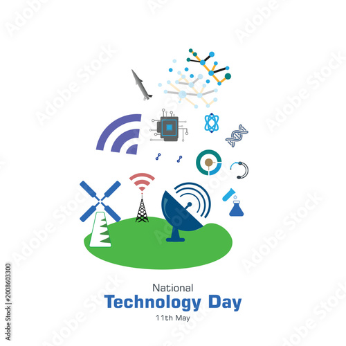 National Technology Day India vector, illustration.