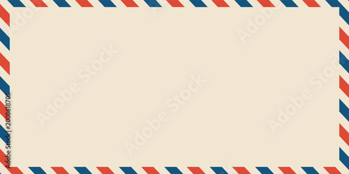 Schilderij op canvas Airmail envelope frame