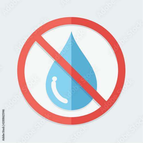 Free Download No Water Symbol - GFXLoad