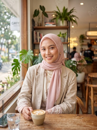 Modern Indonesian Hijab Fashion Portrait