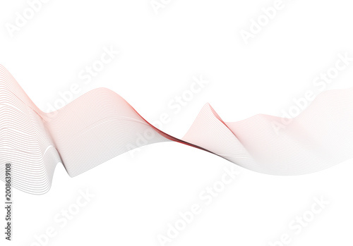 Foto Gradient lines on black background with gradient colorful abstract background de