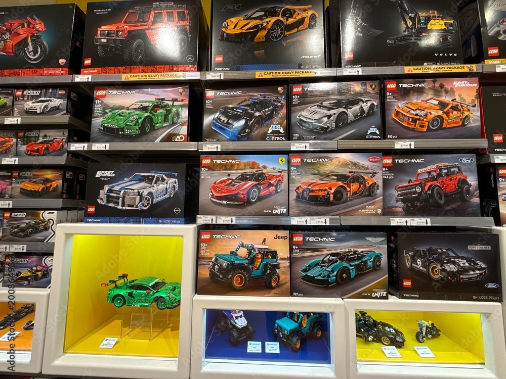 Fototapeta premium April 2026, Singapore: LEGO Technic car display