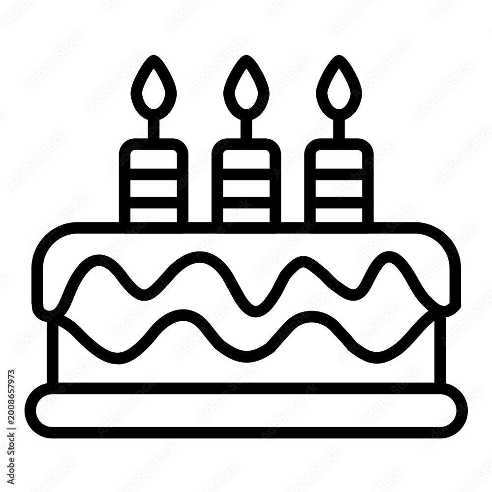 Fototapeta premium Birthday Icon