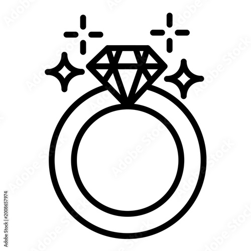 Εκτύπωση καμβά Rings Icon