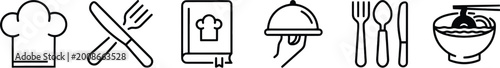 Photos Catering icon set