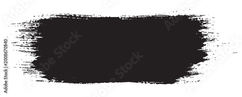 Set of brush stoke on white background