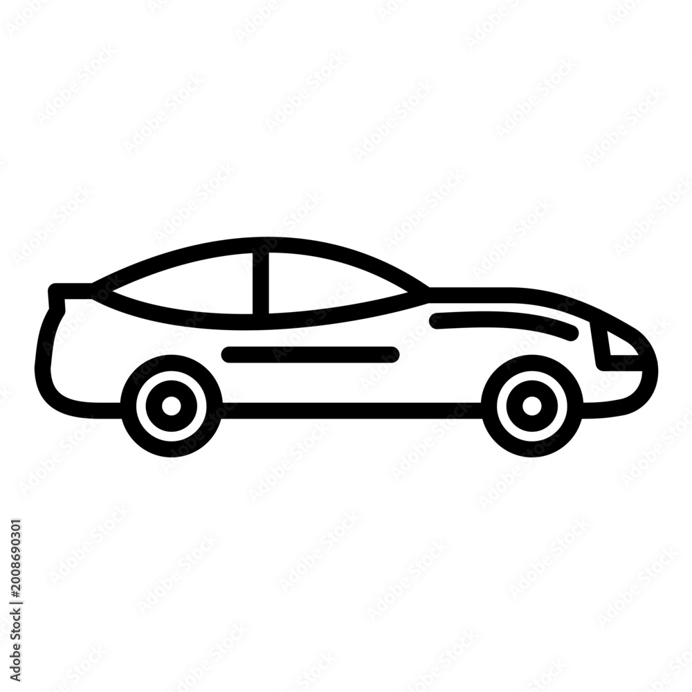 Fototapeta premium Smart Car Icon