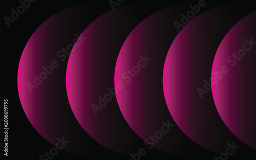 Abstract gradient arches a repeating pattern of pink and purple forms