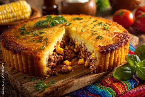 Chile Pastel de choclo freshly baked