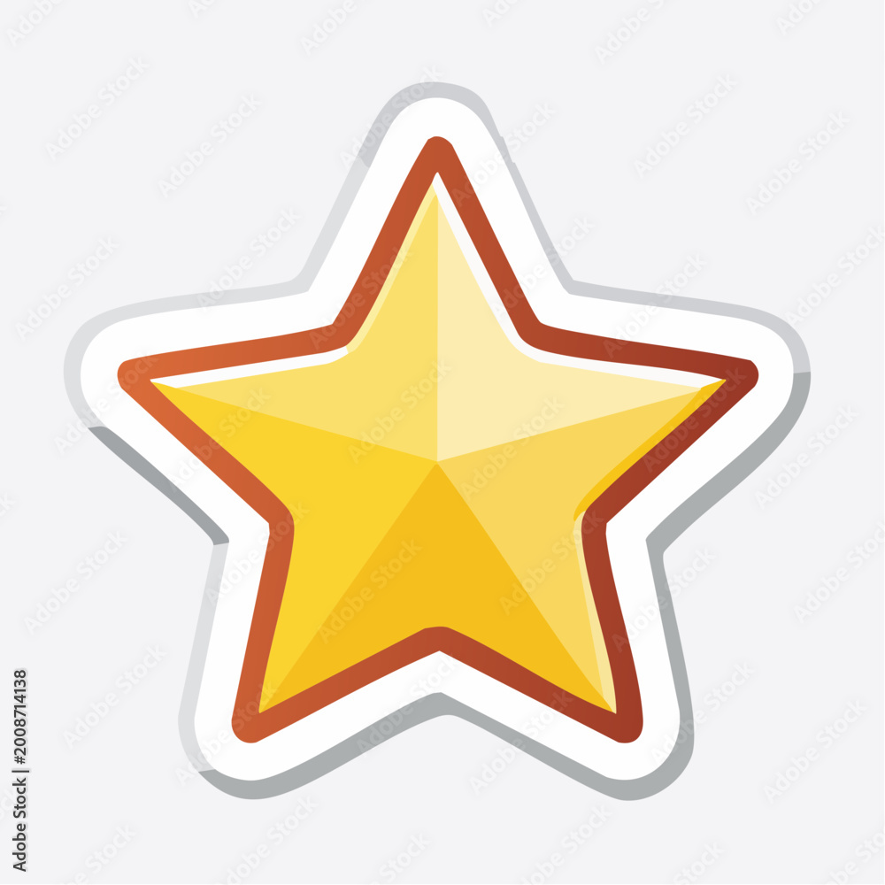 Fototapeta premium Golden Star Icon
