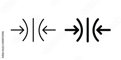 Tablou pe pânză Elastic icon editable stroke. Linear and flat icons