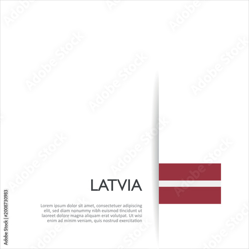 Schilderij op canvas Flag of Latvia