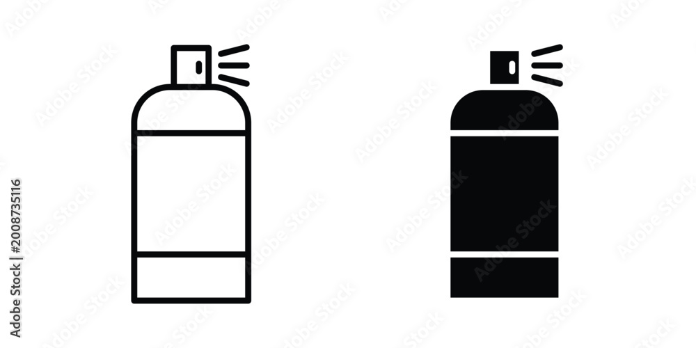 Obraz premium Spray can icon editable stroke. Linear and flat icons