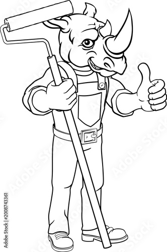 A rhino painter decorator h...