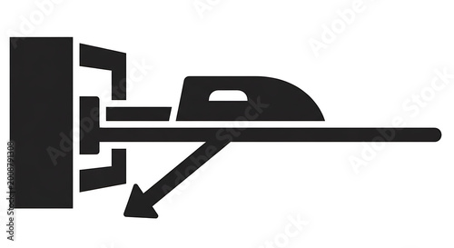Ironing board icon, flat style