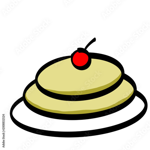 Cherry pancake