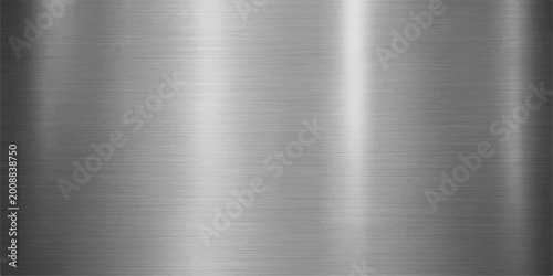 Fotografija Polished metal surface: a sleek, silver background with subtle, light reflections, highlighting the texture and sheen