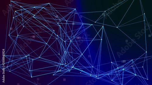 Digital Connectivity in the Modern World: A luminous network of interconnected nodes and lines illustrates the intricate web of digital connections that define our modern world.