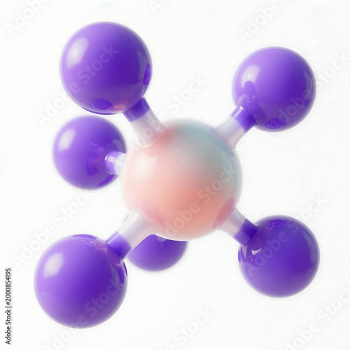Sulfur hexafluoride molecular structure a central atom with six fluorine atoms