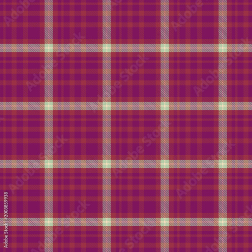 Dark purple magenta tartan plaid seamless pattern