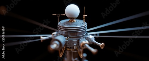 Zoomed-in Space Probe Model for cosmic exploration like a digital starship relaying signals