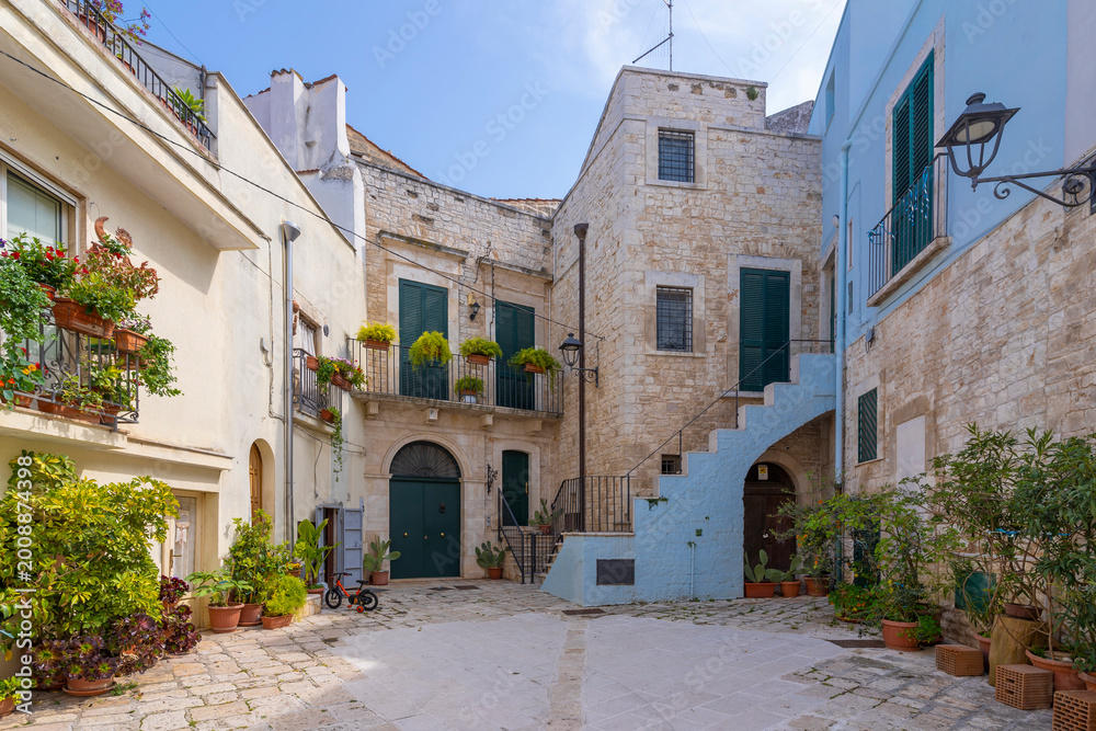 Fototapeta premium The Casamassima Town street view in Puglia Region of Italy