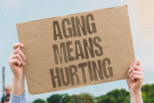фотографія "Aging Means Hurting" Chronic pain and comorbid illness become substantially more prevalent with advancing age in adults