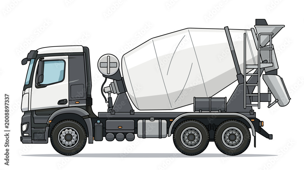 Fototapeta premium Concrete mixer truck