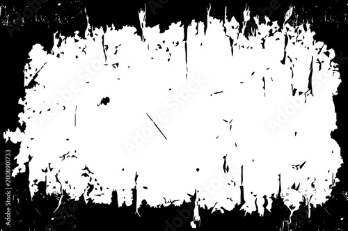 Fotografía Black and white grunge texture with scratches and rough edges abstract backgroun
