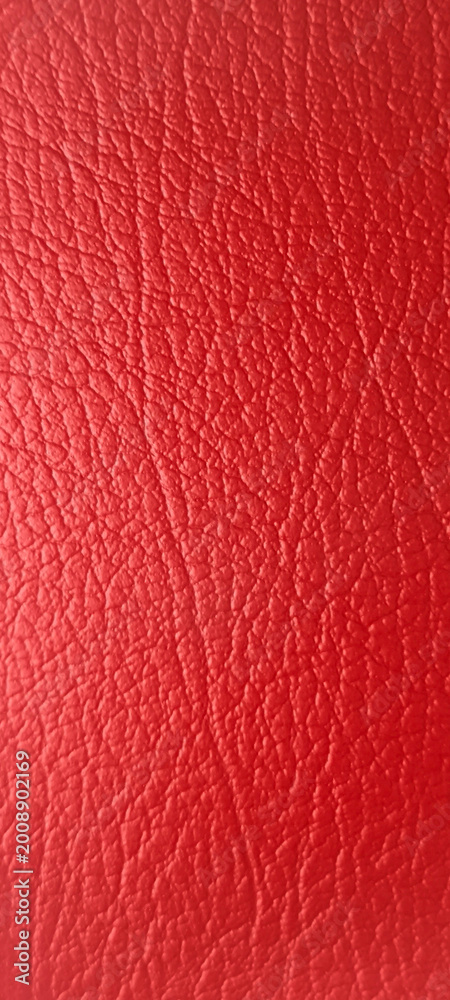 Fototapeta premium Red PU artificial leather surface