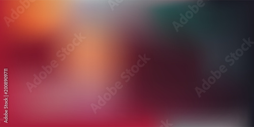 Glowing purple red yellow orange black abstract color gradient banner poster cover design, dark grainy texture, copy space