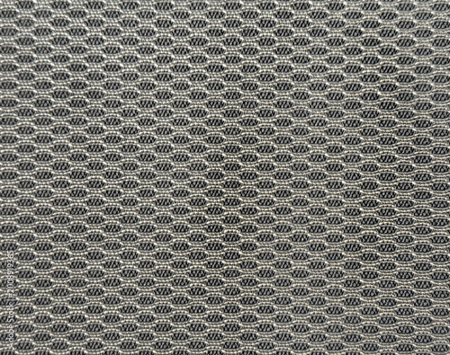 Foto Close up of knitted wear fabric in grey color