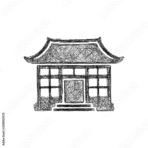 Tableau sur toile Sketch dojo icon design