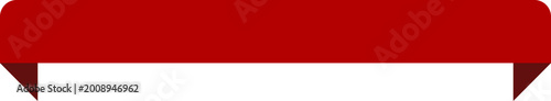Free Download Red banner ribbon strip with bend flat design, Stamp, Banner, Label, Button . Vector Stock , ribbon tape decoration, shape red banner, isolated on transparent background, Use for web site, brochure. - GFXLoad
