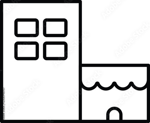 Modern city buildings architecture style