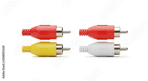 Quadro su tela Rca connectors for audio and video cables