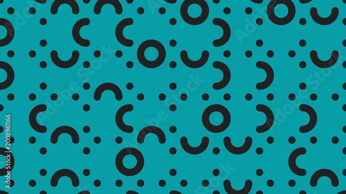 Minimalist Flat Design Geometric Grid Pattern Animation