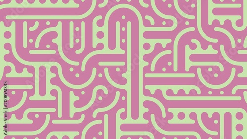 Procedural Truchet Tiles Animated Seamless Motion Background