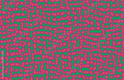 Pink and green pixelated pattern abstract