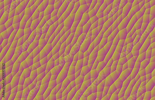 Pink and yellow wavy pattern, textured background
