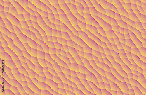 Wavy pink and orange patterned surface