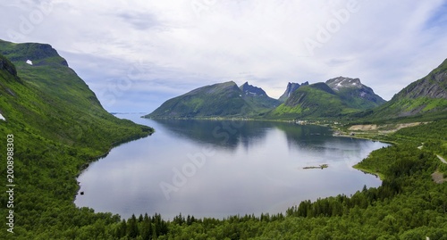 View from Bergsbotn viewing platform, Skaland, Senja, Norway