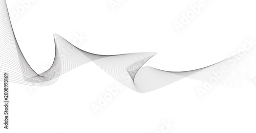 Black and white abstract dotted mesh wave design element for modern backgrounds and technology visuals with abstract, graphics