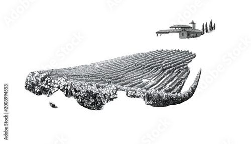 Abstract 3D Landscape With ...