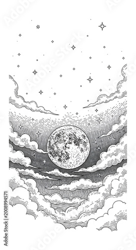 Abstract Black And White Ce...