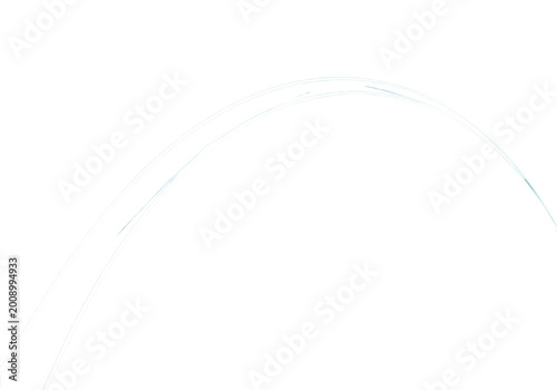Abstract Blue Curve with Do...
