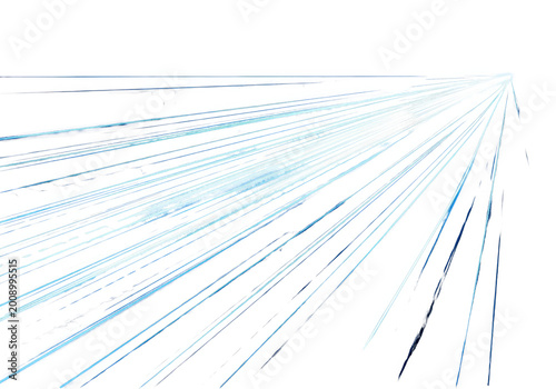 Abstract Blue Light Streaks...
